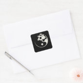 Sticker Carré Yang Bonsai Tree Enso Circle Zen (Enveloppe)