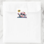 Sticker Carré Yaourt Pilates (Sac)