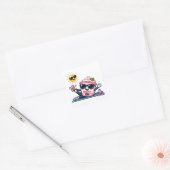 Sticker Carré Yaourt Pilates (Enveloppe)