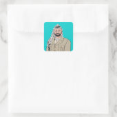 Sticker Carré Yasser Arafat | Branche du bois (Sac)
