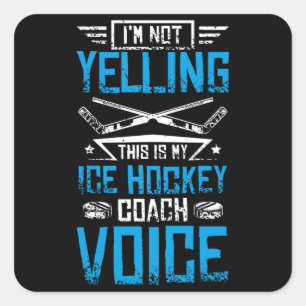 Sticker Carré Yelling Coach