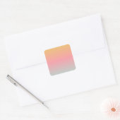 Sticker Carré yellow pingel pastset sunset colors (Enveloppe)