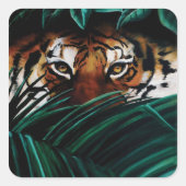 Sticker Carré Yeux de tigre (Devant)