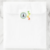 STICKER CARRÉ YOGA - CHAKRA ET MÉDITATION (Sac)