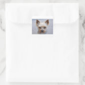 Sticker Carré yorkie désapprouvant (Sac)