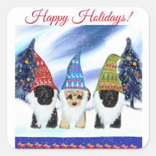 STICKER CARRÉ YORKIE POO