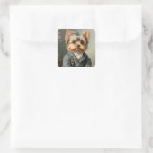 Sticker Carré Yorkshire Terrier (Sac)