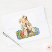 Sticker Carré Yorkshire terrier 2012 (Enveloppe)