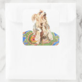 Sticker Carré Yorkshire terrier 2012 (Sac)