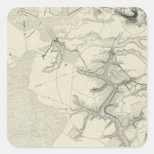 Sticker Carré Yorktown, Virginie (Devant)