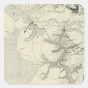 Sticker Carré Yorktown, Virginie