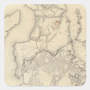 Sticker Carré Yorktownto Williamsburg