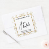 Sticker Carré You & Me Valentine's Day Candle Label (Enveloppe)