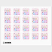 Sticker Carré Young Wild & Three Preppy Patch 3e fête d'annivers (Feuille)