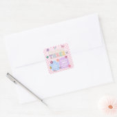 Sticker Carré Young Wild & Three Preppy Patch 3e fête d'annivers (Enveloppe)