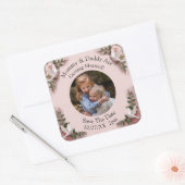 Sticker Carré Your Kids Photo Mom Dad Getting Married (Enveloppe)