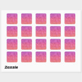 Sticker Carré Your Text here: RAINBOW SUNSET BACKGROUND (Feuille)