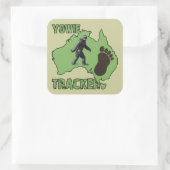 Sticker Carré Yowie Tracker (Sac)