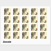 Sticker Carré Yule Goat John Bauer (Feuille)