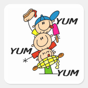 Sticker Carré Yum Yum été