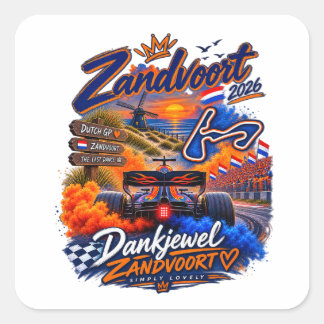 Sticker Carré Zandvoort 2026 - La Dernière Danse Orange Army Fan