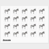 Sticker Carré Zebra (Feuille)