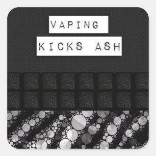 Sticker Carré Zebra Bling Vape