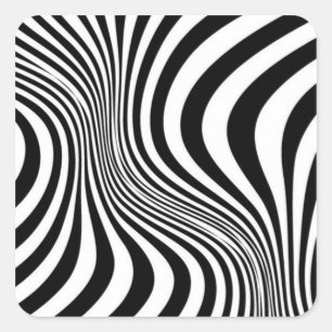Sticker Carré Zebra Skin Print Texture Motif-88488
