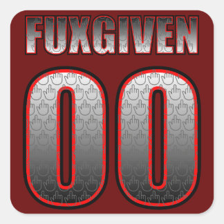 Sticker Carré Zéro Fuxdonné