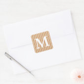Sticker Carré Zest Spice Moods Dods avec Monogramme Initial (Enveloppe)