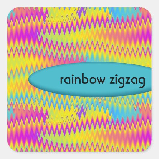 Sticker Carré zigzag (Devant)