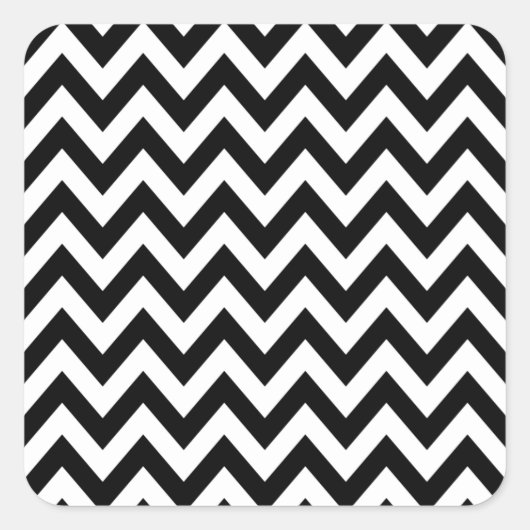 Sticker Carré Zigzag Pattern (Devant)