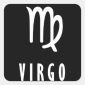 Sticker Carré Zodiaque virgo (Devant)