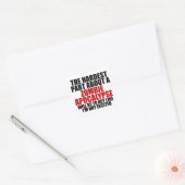 Sticker Carré Zombie Apocalypse (Enveloppe)