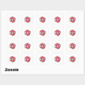 Sticker Carré Zombie Donut Cool (Feuille)