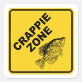 Sticker Carré Zone Crappie (Devant)