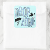 Sticker Carré Zone de dépôt (Sac)