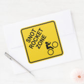 Sticker Carré Zone de fusée (Enveloppe)