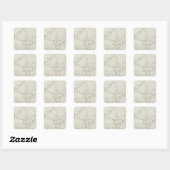 Sticker Carré Zone de San Francisco (Feuille)