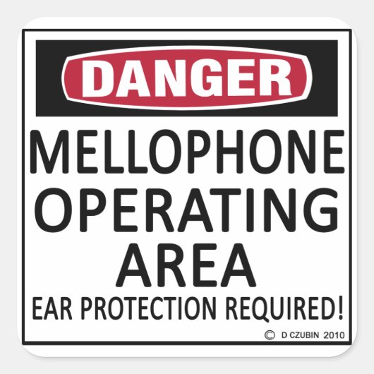 Sticker Carré Zone d'exploitation du microphone (Devant)