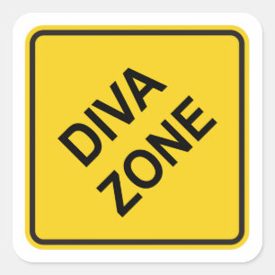 Sticker Carré Zone Diva