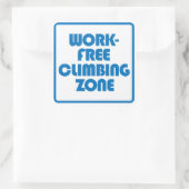 Sticker Carré Zone Escalade sans travail (Sac)