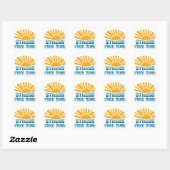 Sticker Carré Zone sans stress (Feuille)