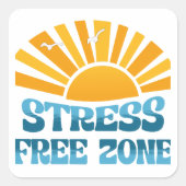 Sticker Carré Zone sans stress (Devant)