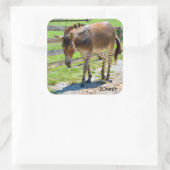 Sticker Carré Zonkey partie Zebra et Donkey (Sac)