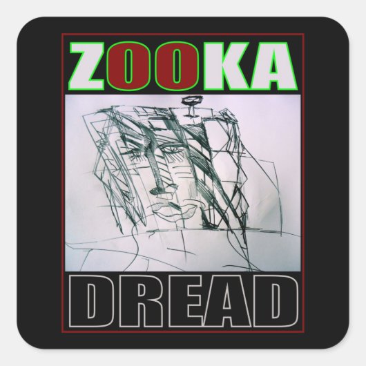 STICKER CARRÉ ZOOKA EFFROI (Devant)