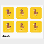 Sticker Carré Zora le cheval (Feuille)