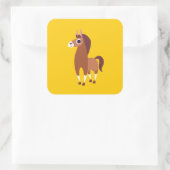 Sticker Carré Zora le cheval (Sac)