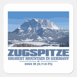 Sticker Carré Zugspitze