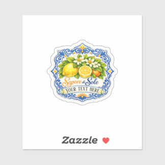 Sticker Carrelage Méditerranéen Citron –  Art à l'aquarell